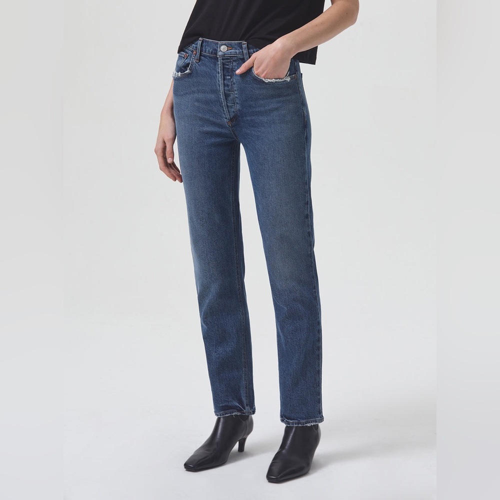 NWT Riley Long High Rise Straight Leg in Pose